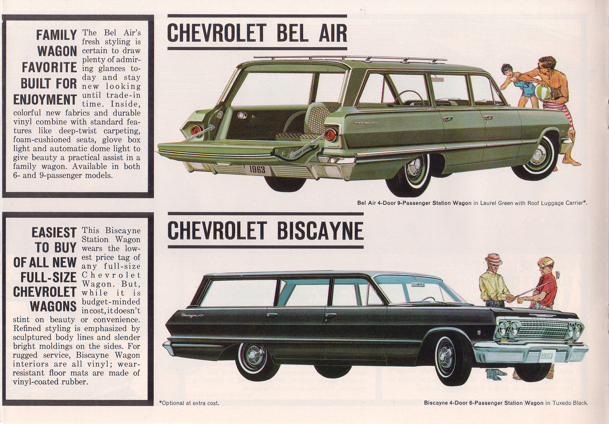 1963 Chevrolet Wagons Brochure Page 2